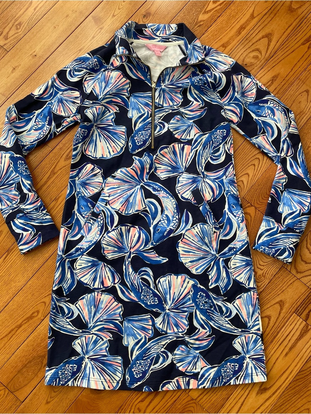 Lilly Pulitzer Brynle Dress Bright Navy In Reel Life